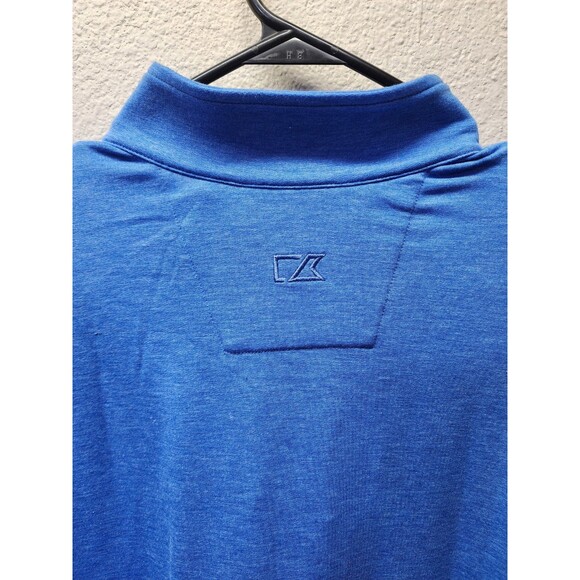 NWT Cutter & Buck Shoreline 1/4 Zip Pullover Blue LT Large Men Golf MSRP $95 - Picture 5 of 8